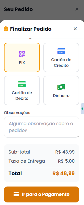 3. Confirma o pagamento